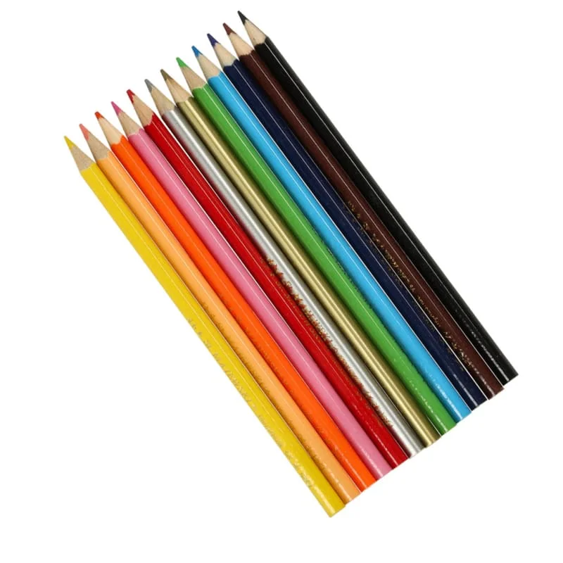 Bambino trojuholníkové pastelky, 12 farieb