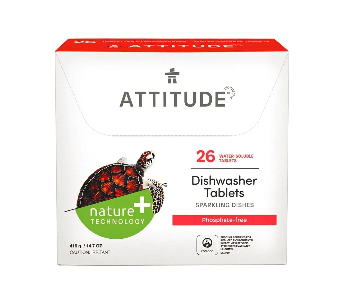 ATTITUDE Tablety do umývačky bez fosfátov 1×26 ks, tablety do umývačky