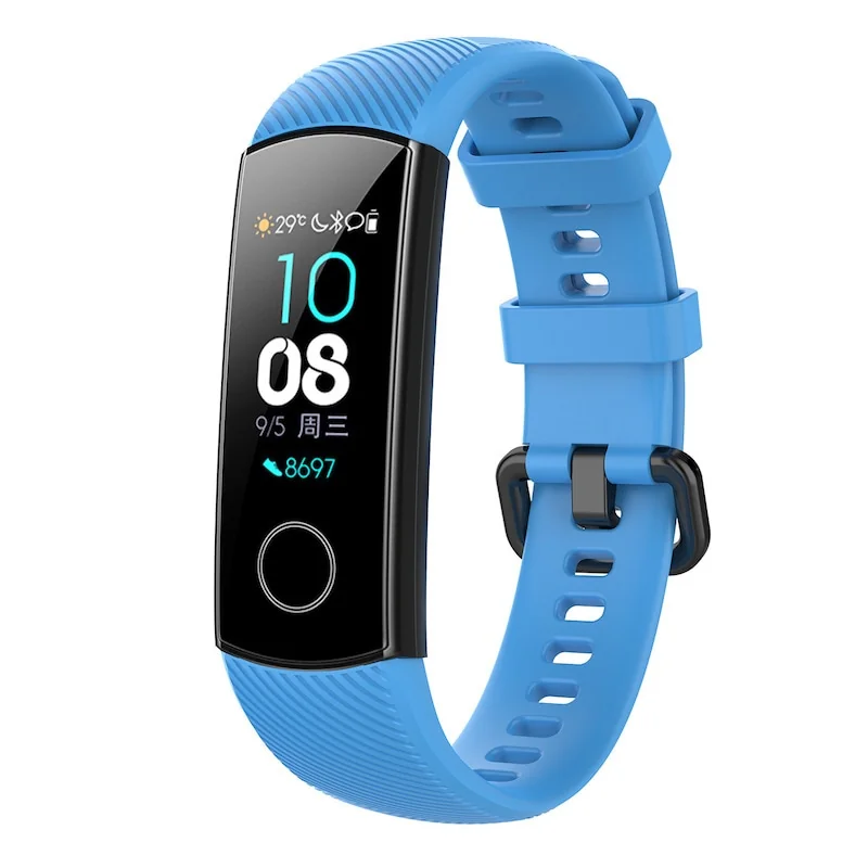 BStrap Silicone Line remienok na Honor Band 4 light blue