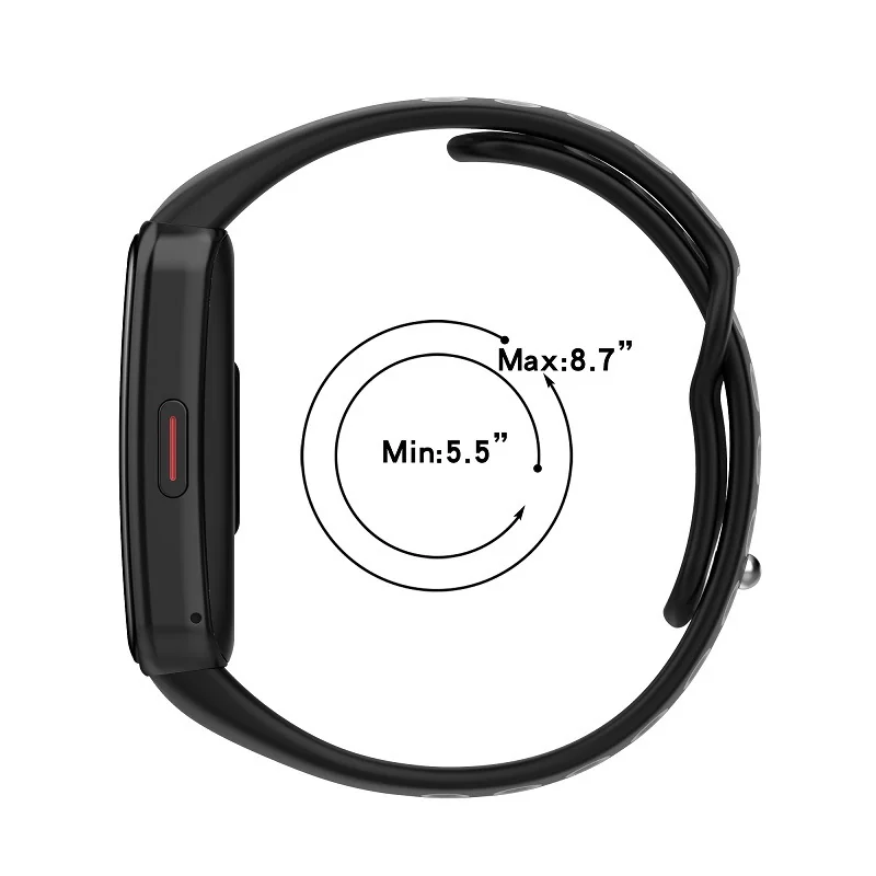BStrap Silicone remienok na Honor Band 6 / Huawei Band 6 black