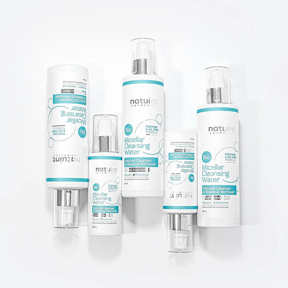 Natuint cosmetics - Prírodná BIO micelárna voda 250 ml Bezolejový odličovač očí a pier