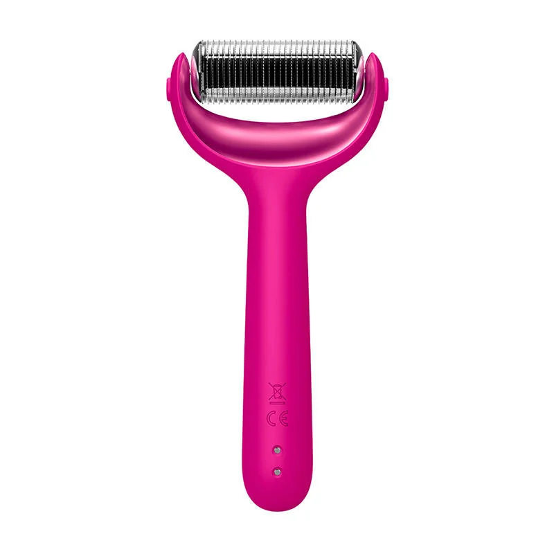 Geske MicroNeedle 8in1 smart valček na tvár a telo, ružový
