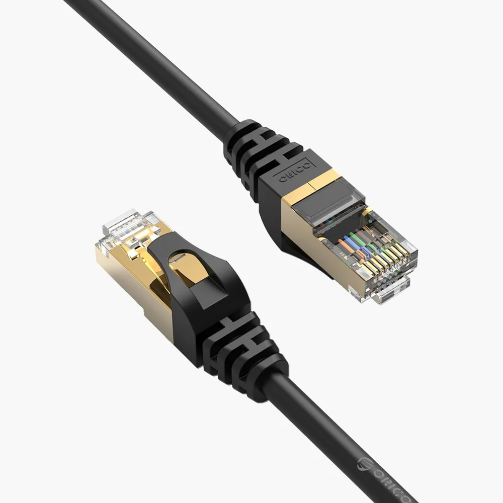 Orico PUG-C7 sieťový kábel LAN CAT7 RJ45 5m, čierny