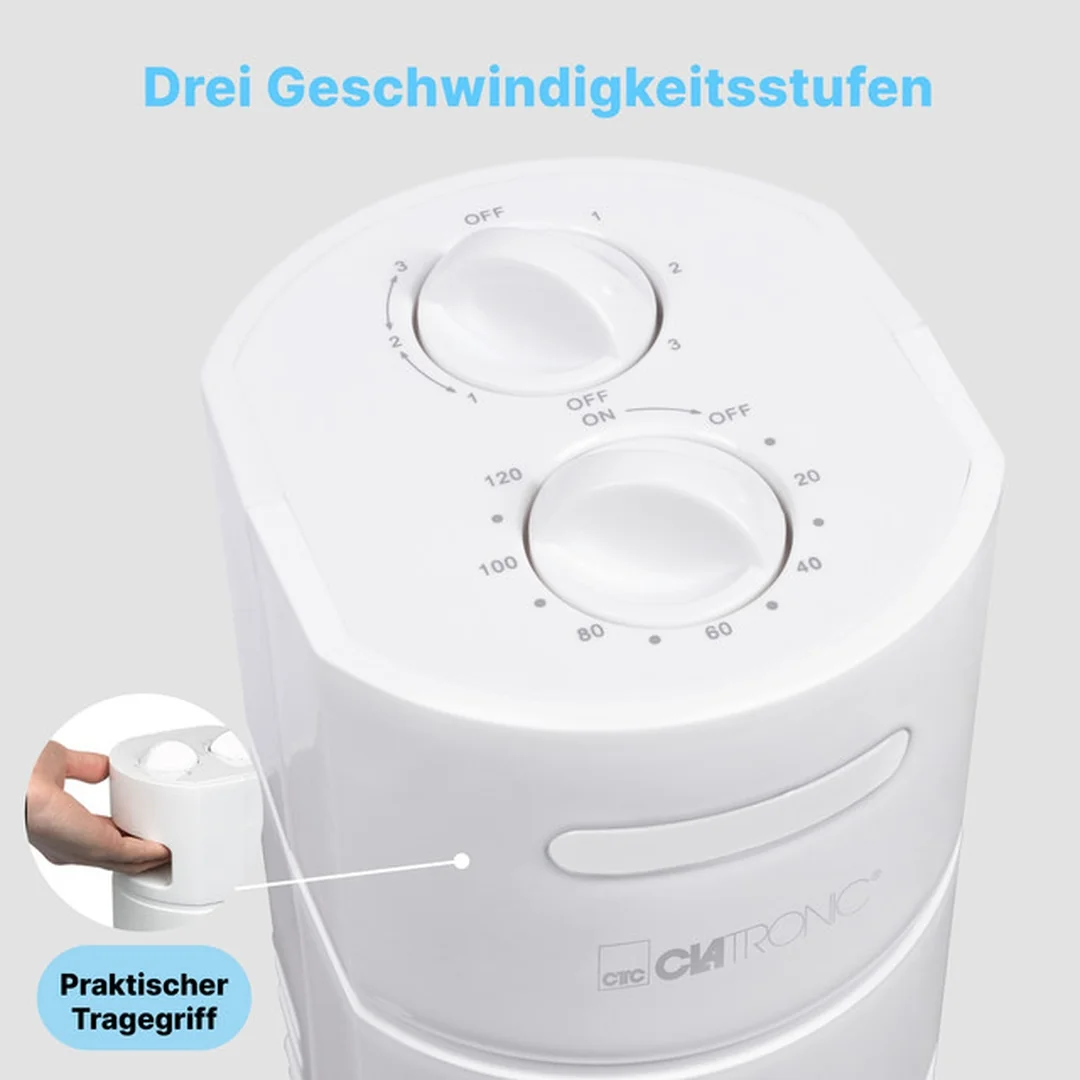 Clatronic TVL 3770 stĺpový ventilátor biely