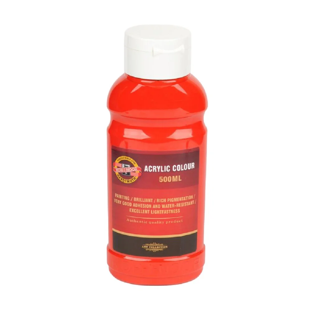 Akrylová farba 1627/0300 500 ml, svetločervená