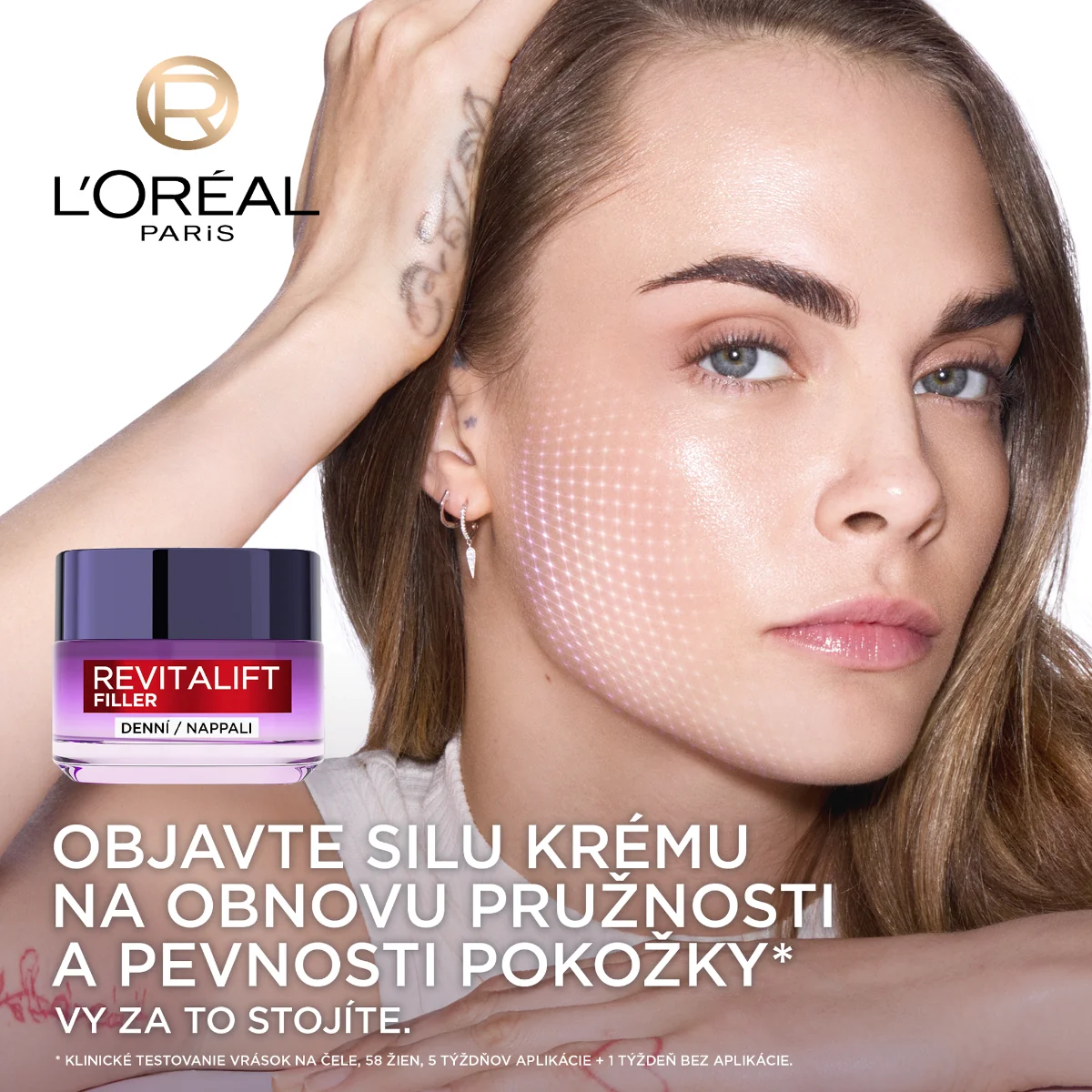 L´OREAL REVITALIFT FILLER DENNÝ 1×50 ml, vyplňujúcí krém proti starnutiu pleti