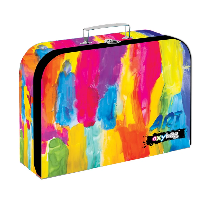 Laminovaný kufrík 34 cm Colorbrush farebný dizajn
