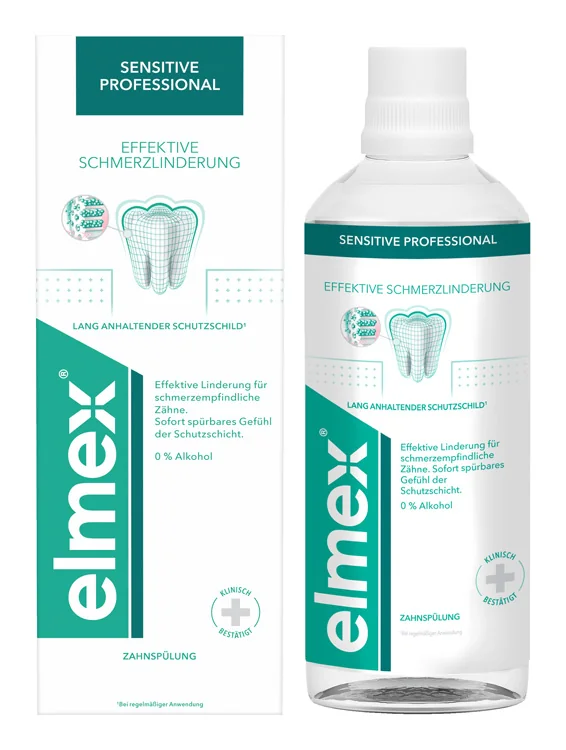 Elmex Sensitive Professional ústna voda 1x400 ml, ústna voda