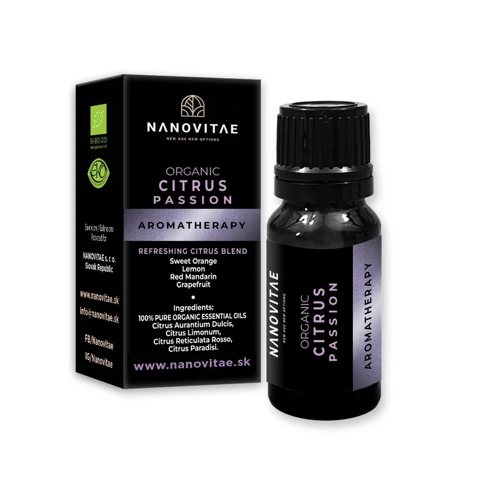 CITRUS PASSION – zmes esenciálnych olejov – ORGANIC quality 10ml