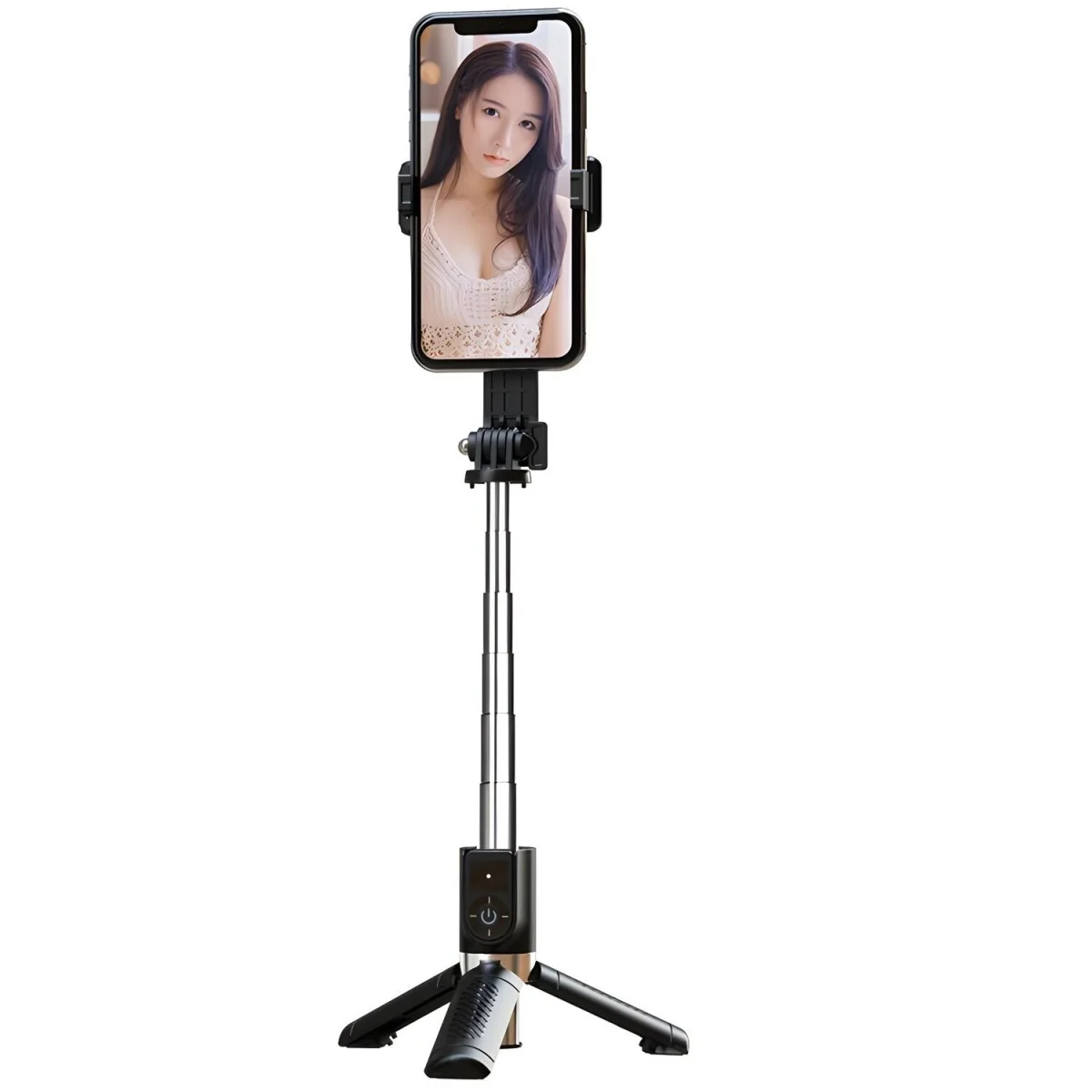 Bluetooth selfie tyč / Tripod SS10 - 80cm - Čierna