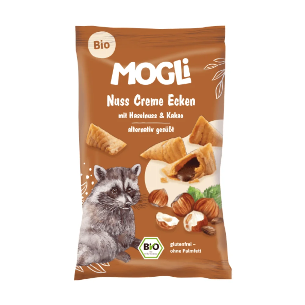 MOGLi plnené lieskovoorieškové taštičky 1×30 g, lieskovoorieškové taštičky