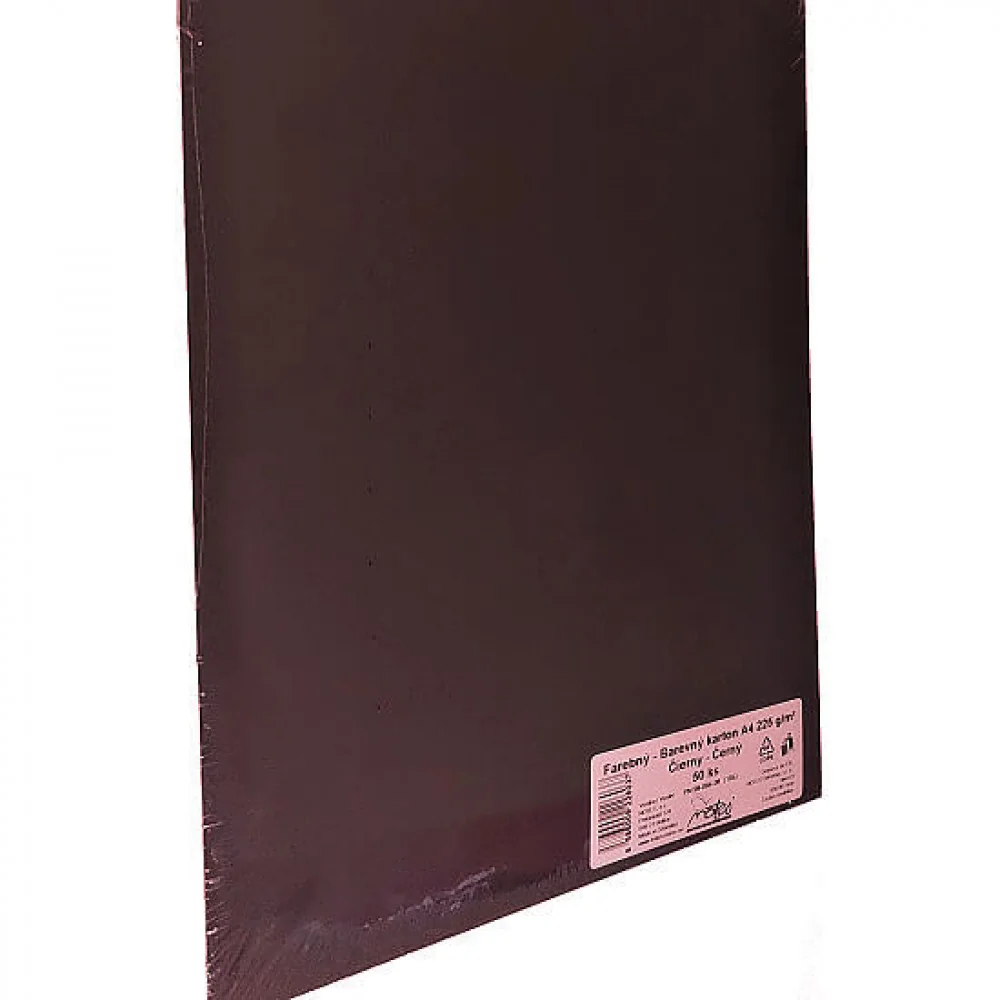 Kartónový papier hladký A4, 225 g, 50 ks, hnedý