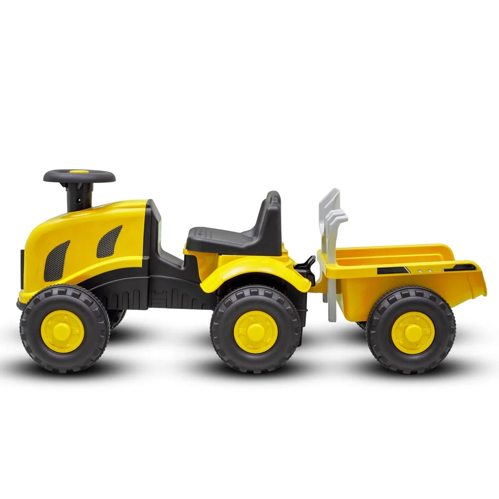 Detské odrážadlo traktor s vlečkou a náradim Baby Mix Benny