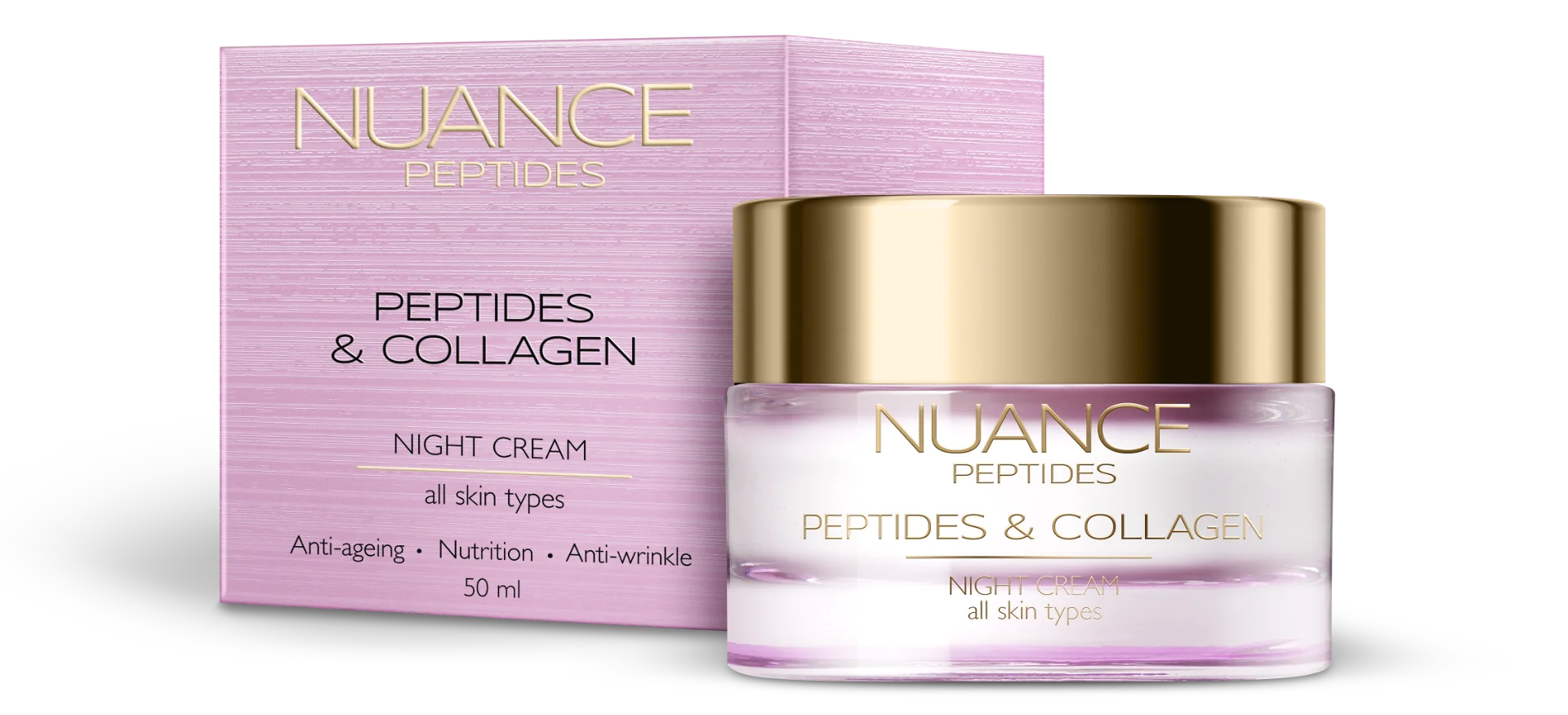 NUANCE PEPTIDES Night Cream 1×50 ml, nočný krém pre všetky typy pleti