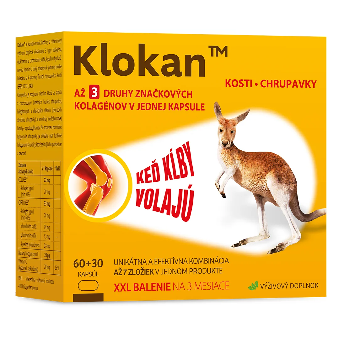 Klokan 1×60+30 cps, výživový doplnok