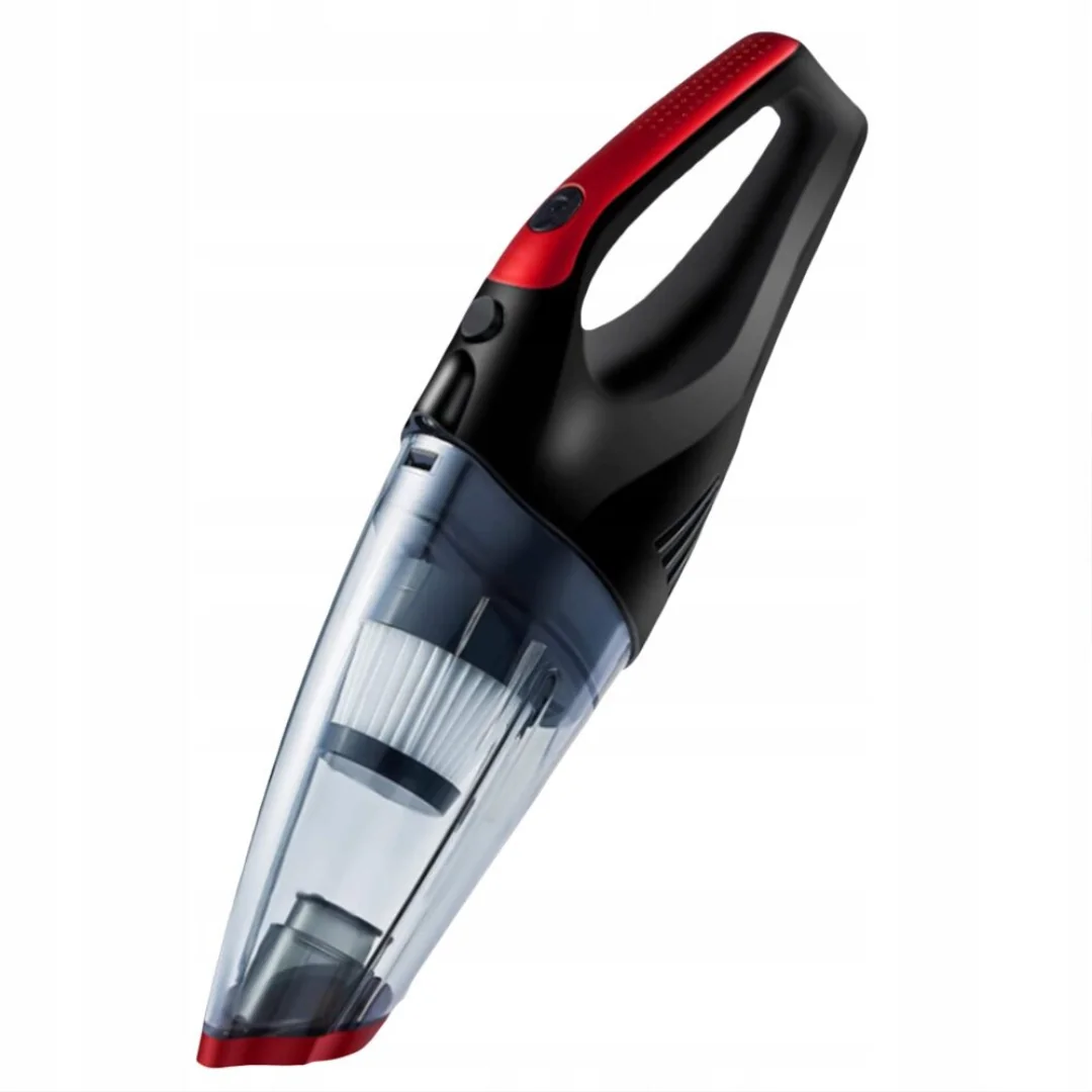 Livefy Cleano bezdrôtový vysávač do auta 150W, čierny/červený 