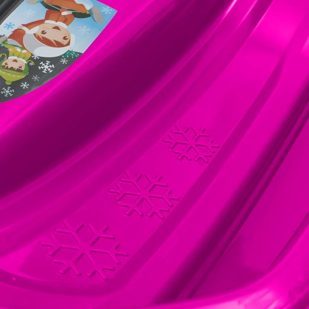Plastové boby s operadlom a brzdami Baby Mix SPEED BOB ružové ,