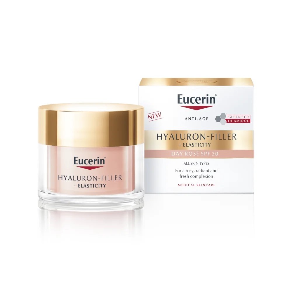 Eucerin HYALURON-FILLER + ELASTICITY Denný krém Rosé SPF 30 1×50 ml, denný krém