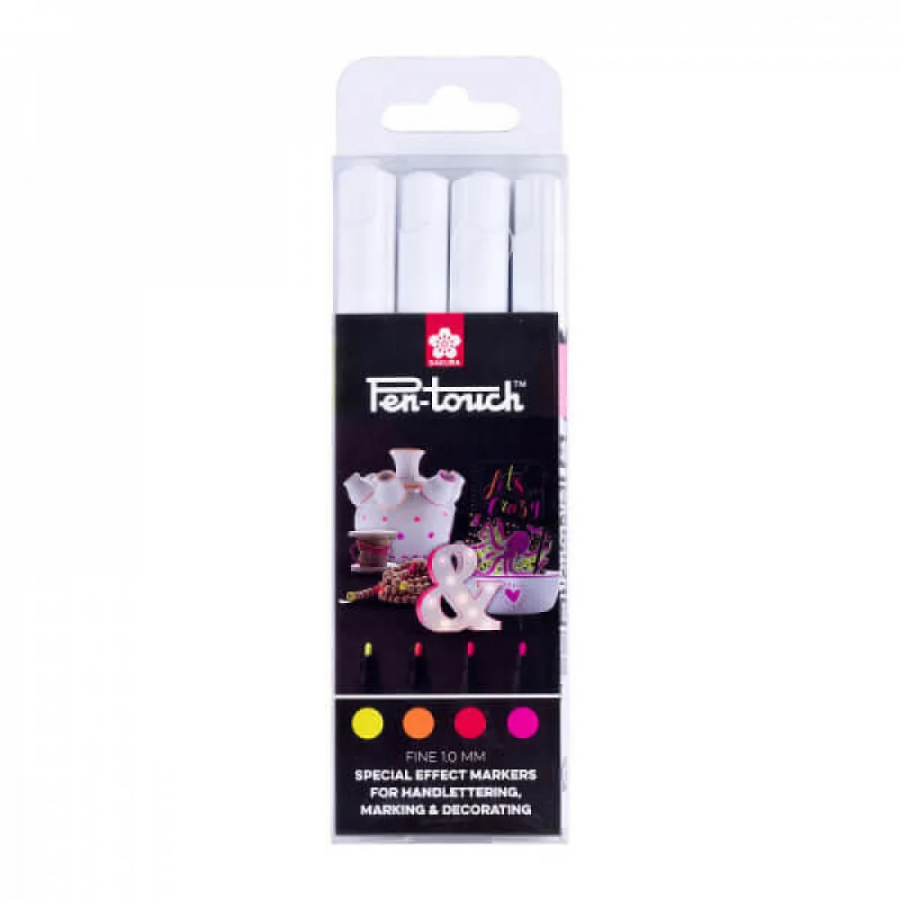 Sakura Pen-Touch set Fluorescent 4 farby-Sakura