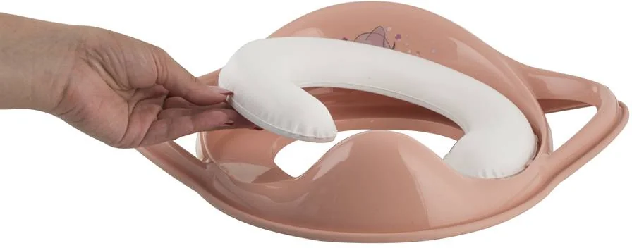 MALTEX Redukcia na WC s úchytmi mäkká Sloník Minimal - peach rose 1×1 ks, redukcia na WC