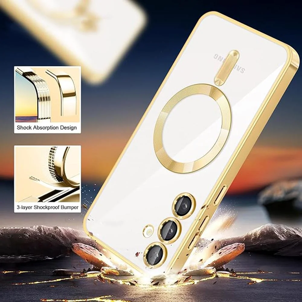 Luxusné Crystal MagSafe puzdro pre Samsung Galaxy S24 P