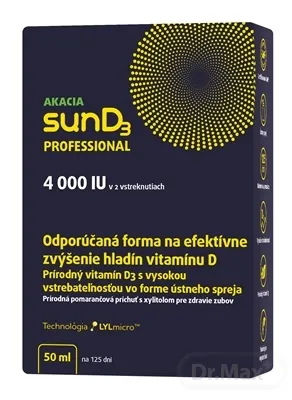 SunD3 4000IU Professional 1×50 ml, doplnok výživy