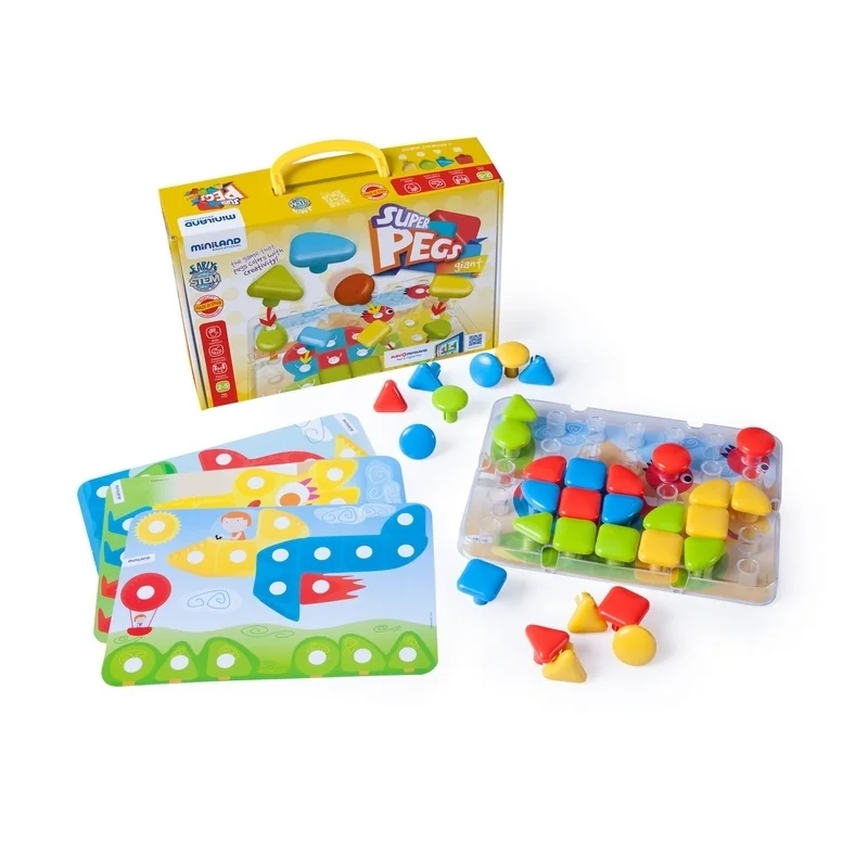 Miniland Superpegs Puzzle - 32 častí, 2r-5r