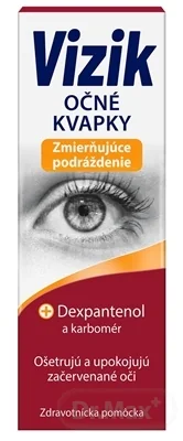 VIZIK Očné kvapky Zmierňujúce podráždenie 1×10 ml, očné kvapky