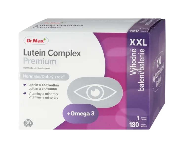 Dr. Max Lutein Complex Premium XXL 1×180 cps, výživový doplnok