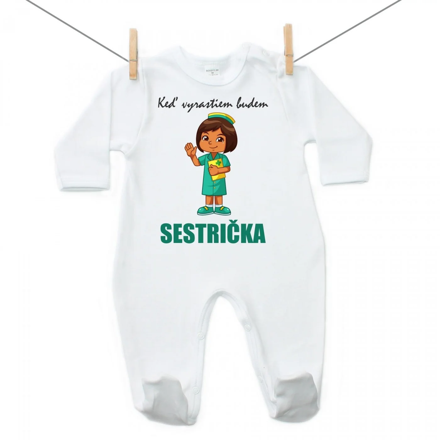 Boodyy Overal Keď vyrastiem budem sestrička Veľkosť: 92
