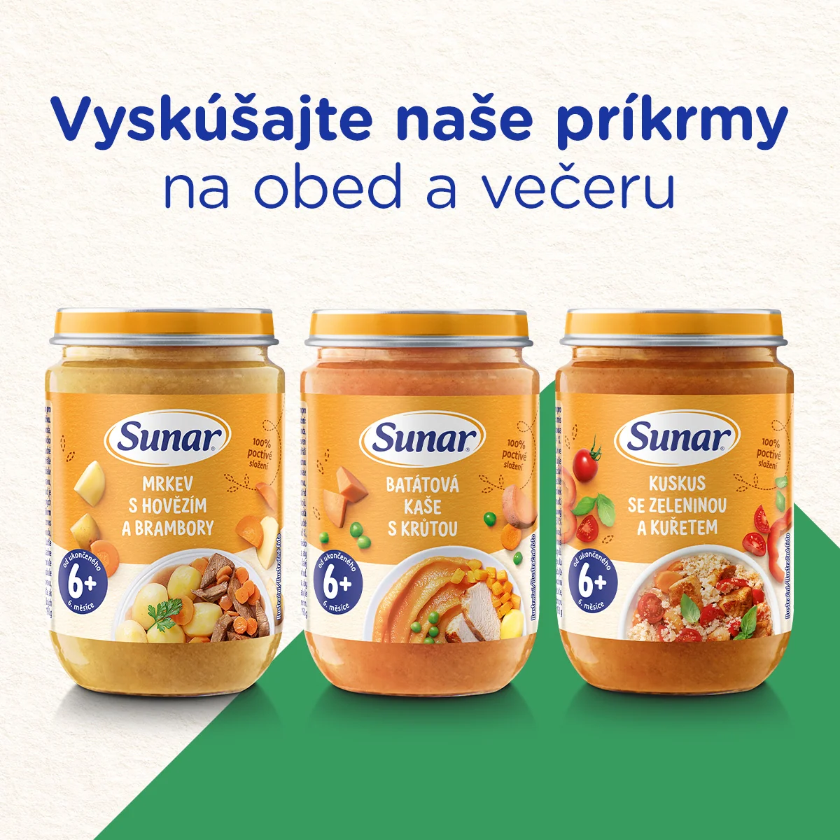 Sunar príkrm lasagne s hovädzím mäsom 6m+ 120 g