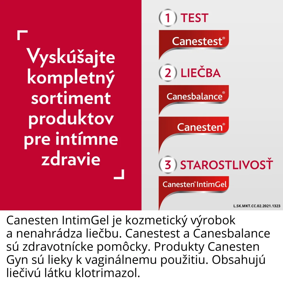 Canesten IntimGel 1×100 ml, gél na špeciálnu intímnu hygienu pri vaginálnych ťažkostiach