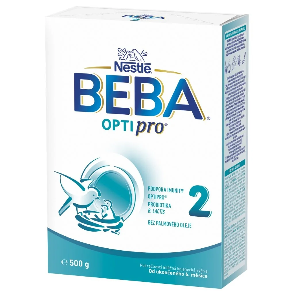 BEBA OPTIPRO 2 1×500 g, následná dojčenská výživa (od ukonč. 6. mesiaca)