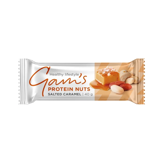 Gam's Proteín Nuts Tyčinka Slaný Karamel 40 g