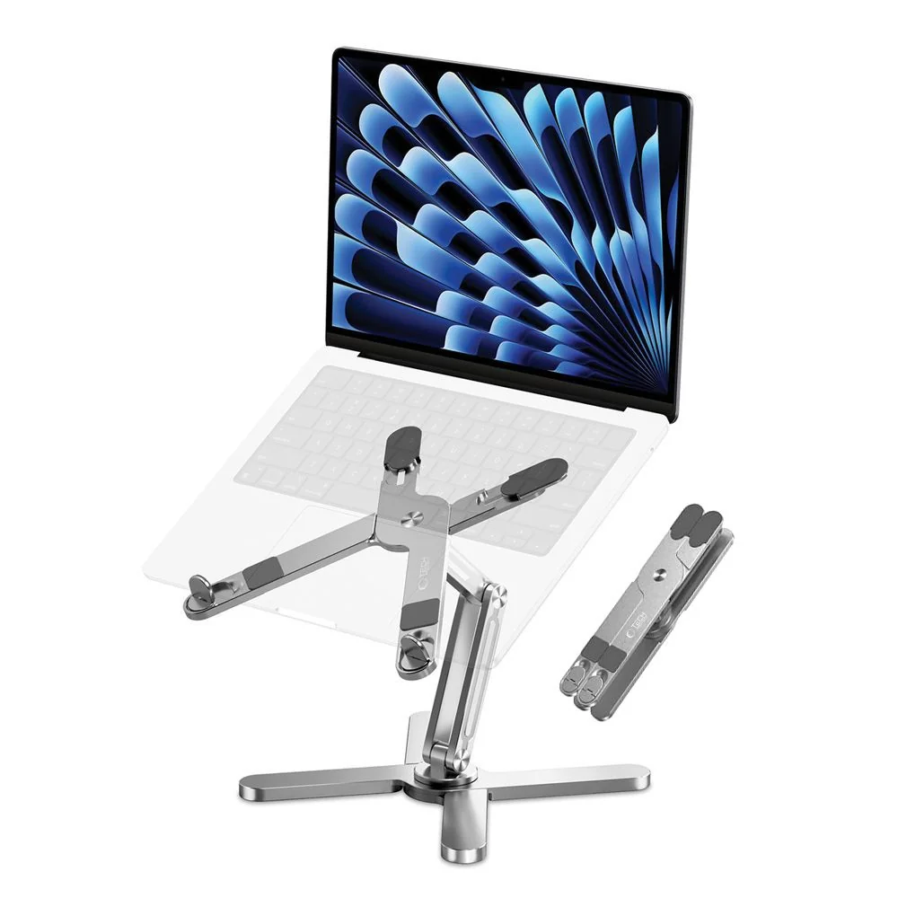 Tech-Protect ULS200 univerzálny stojan na notebook, strieborný