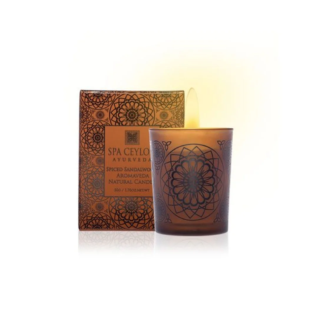 Prírodná aromatická sviečka Spiced Sandalwood 50 g