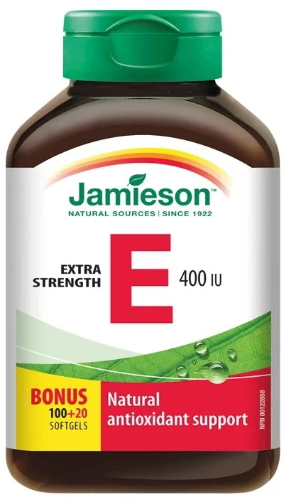 JAMIESON VITAMÍN E 400IU 1×120 cps, výživový doplnok