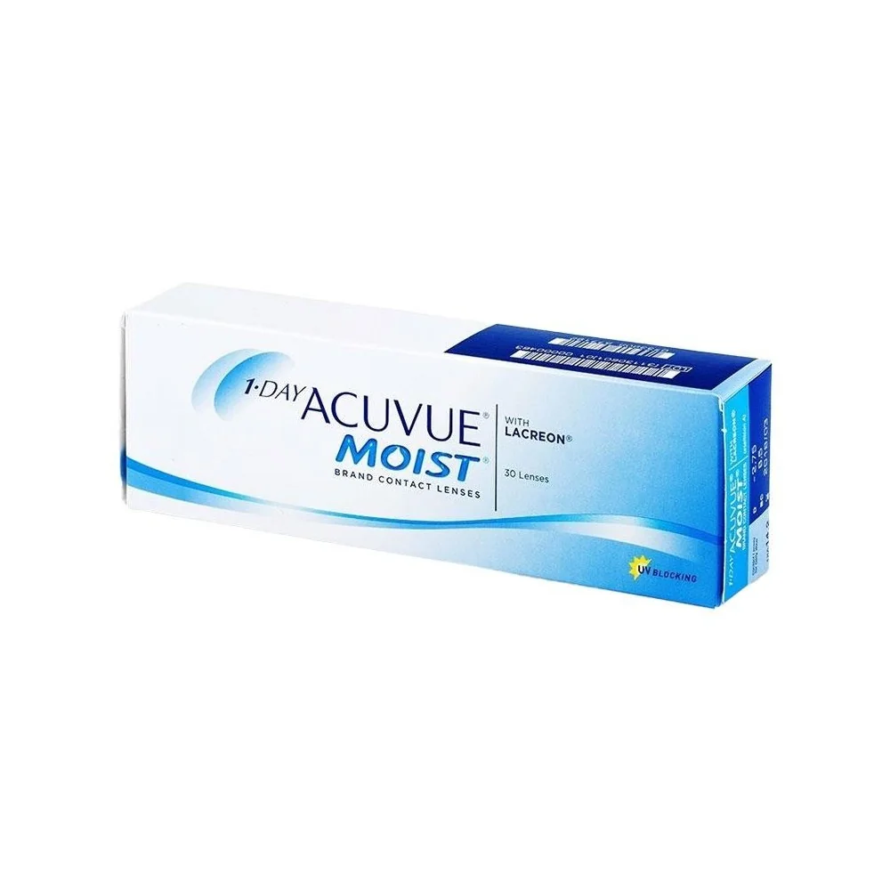 Denné 1 Day Acuvue Moist (30 šošoviek) Dioptrie: -5.5, Zakrivenie: 8.5