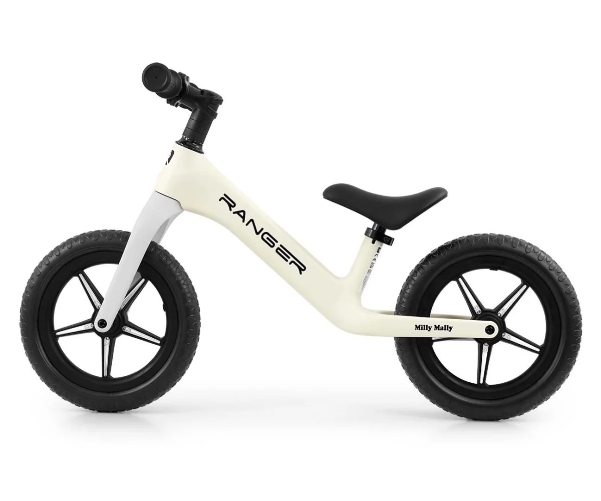 Detské odrážadlo/bicykel Ranger Flash svietiace disky - biela 