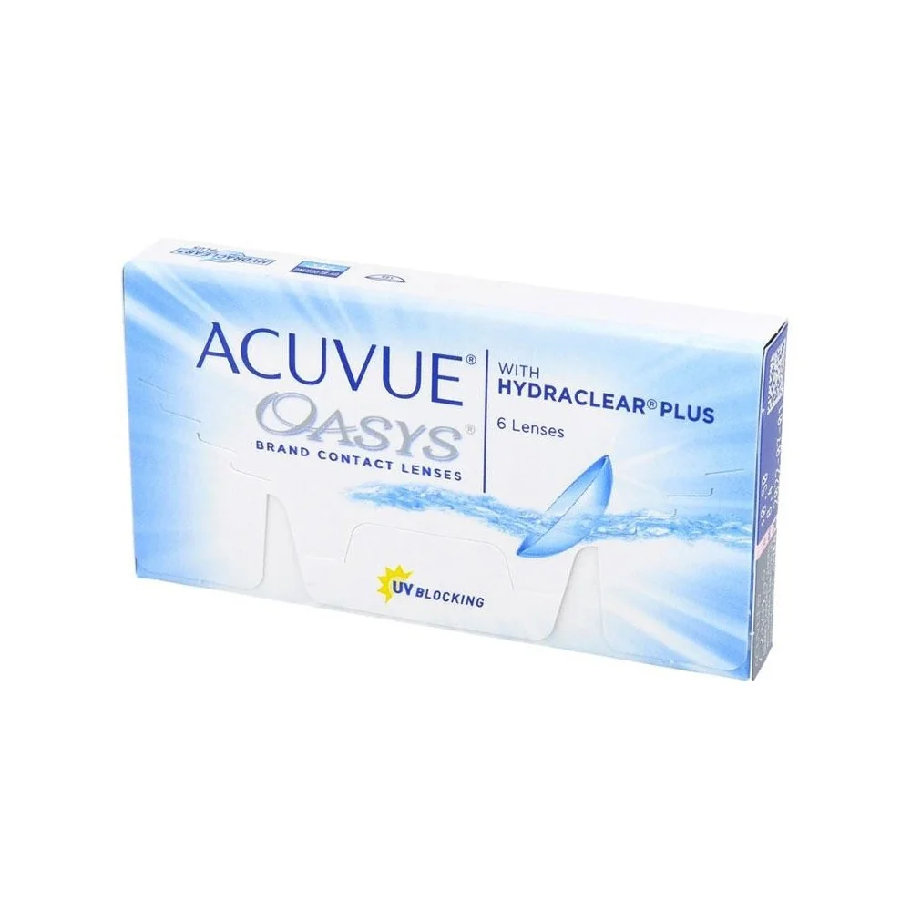 Dvojtýždňové Acuvue Oasys (6 šošoviek) Dioptrie: -4, Zakrivenie: 8.4