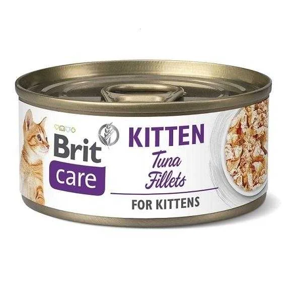 Brit Care Konzerva Cat Kitten Tuna Fillets 70g 1×70 g, konzerva pre mačky