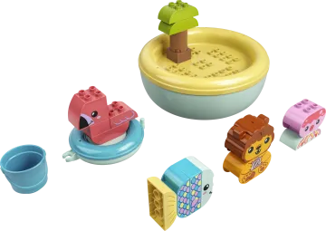 LEGO® DUPLO® 10966 Zábava vo vani: Plávajúci ostrov so zvieratami 1×1 ks, lego stavebnica