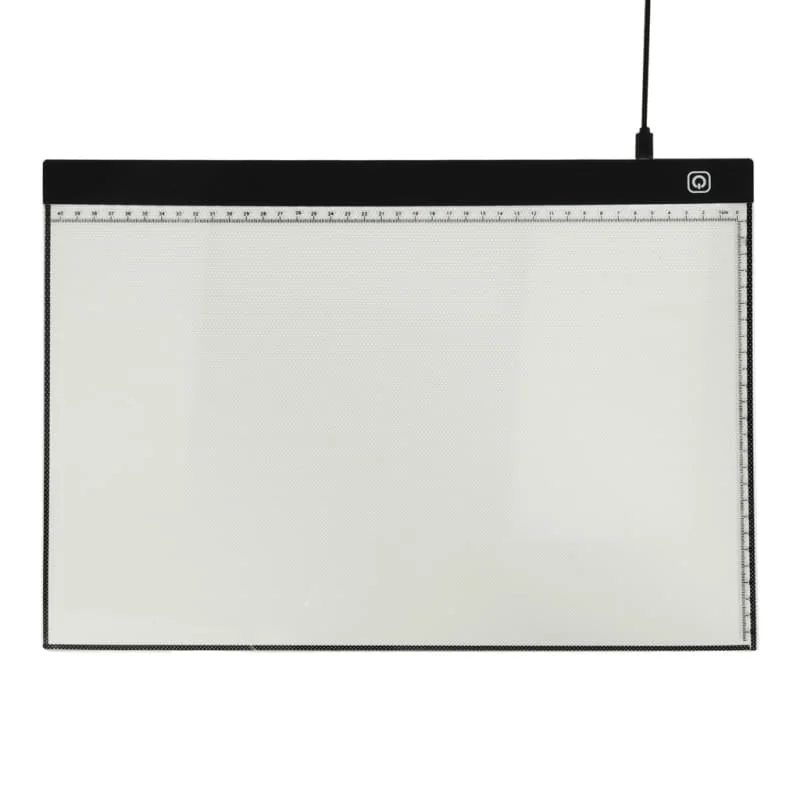 LED podsvietená rysovacia doska A3 – 3 úrovne jasu, USB, 42 × 30 cm 