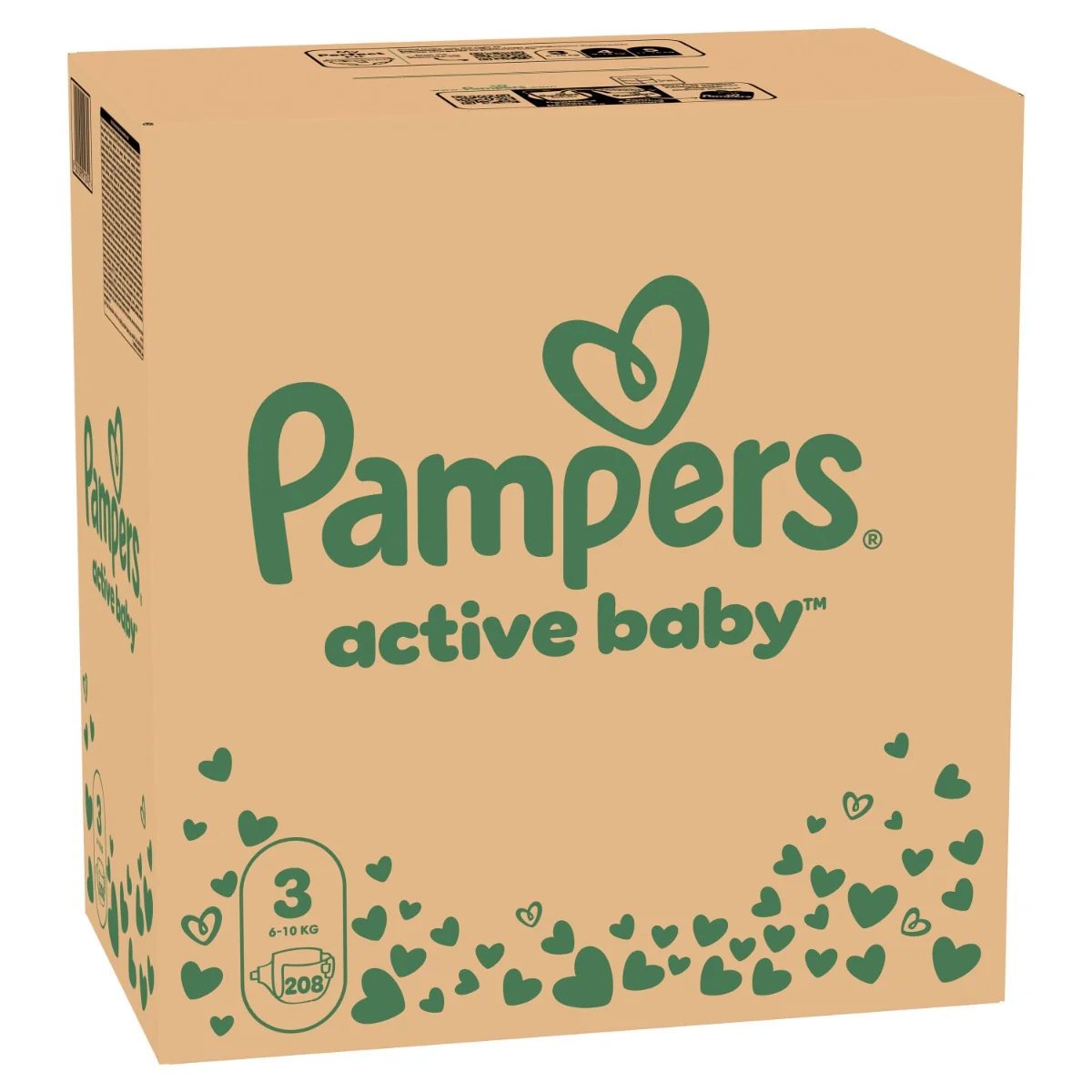 Pampers Active Baby MSB S3 208ks 1×208 ks, plienky