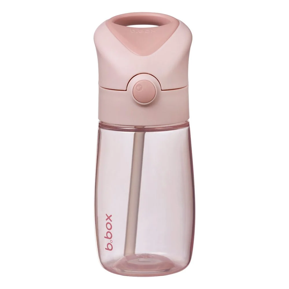 Fľaša na pitie so slamkou Junior 380 ml blush crush