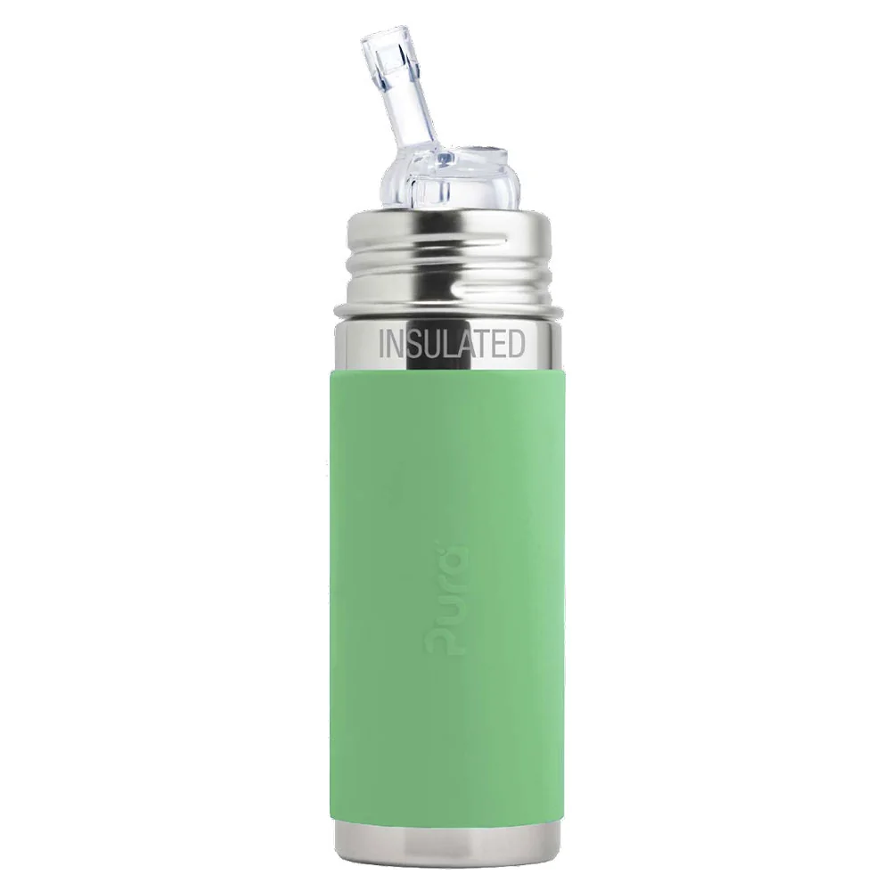 Pura TERMO fľaša so slamkou 260ml - Moss