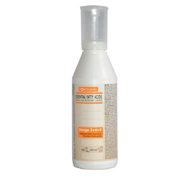 Diafarm Omega 3+6+9 1×250 ml, doplnok krmiva pre psy a mačky
