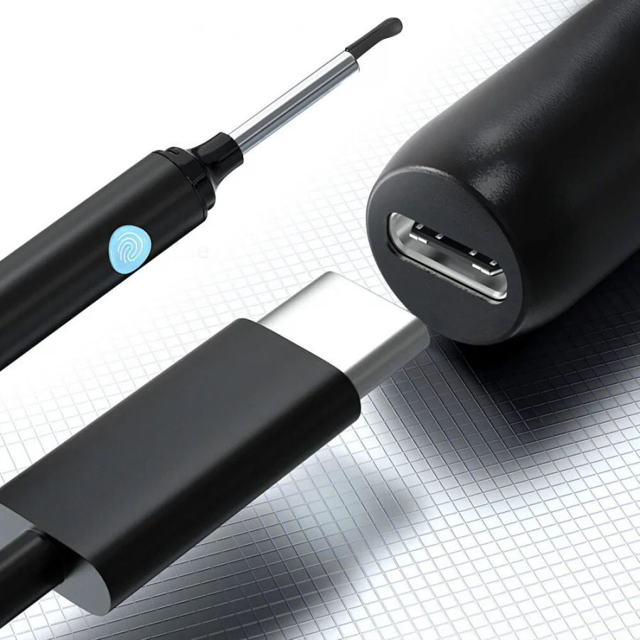 Otoskop s HD kamerou na čistenie uší s vyhrievaným hrotom, Earwax Removal