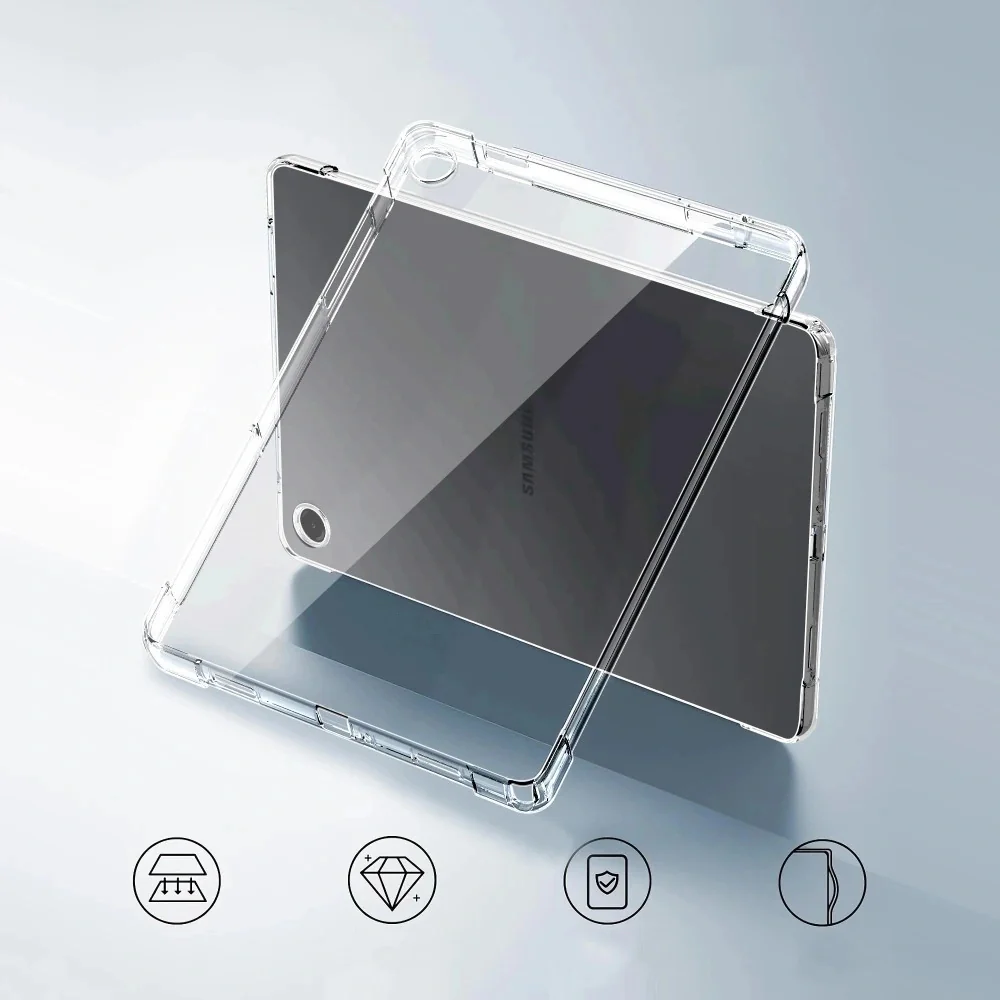 Tech-Protect FlexAir kryt na Samsung Galaxy Tab A9 Plus / A11 Plus 11'', priesvitný ', priesvitný