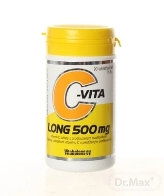 Vitabalans C-VITA long 500 mg 1×90 tbl, vitamín C
